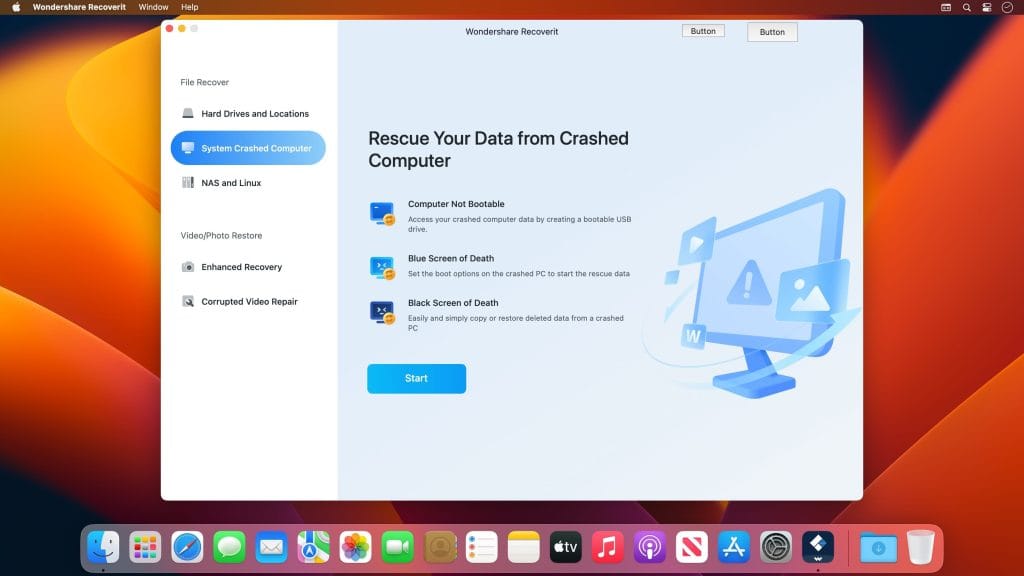 Download Wondershare Recoverit 13.5.22.2 for Mac - macOS DMG Setup