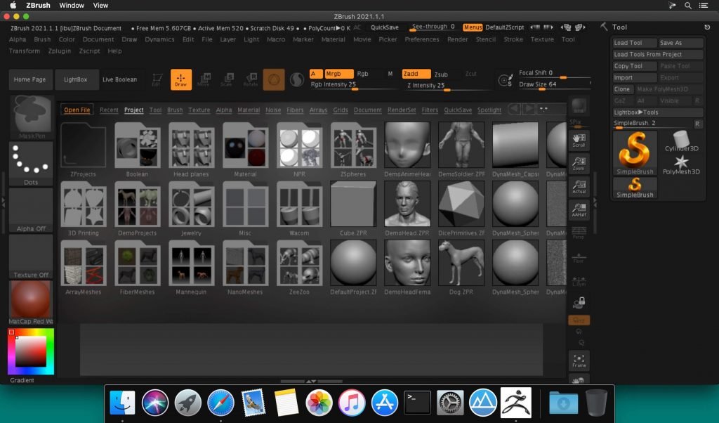 Pixologic Zbrush Latest Version for Mac